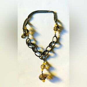 Silpada Sterling Smokey Quartz Citrine Necklace Retired